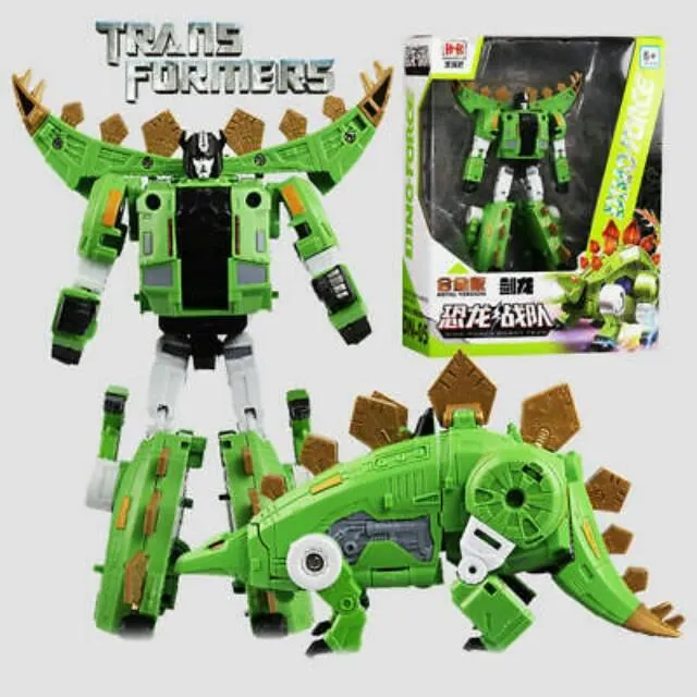 BMB (Black Mamba Dino Force Robot Transformers Team Green Stegosaurus Dinobot Lazada Indonesia