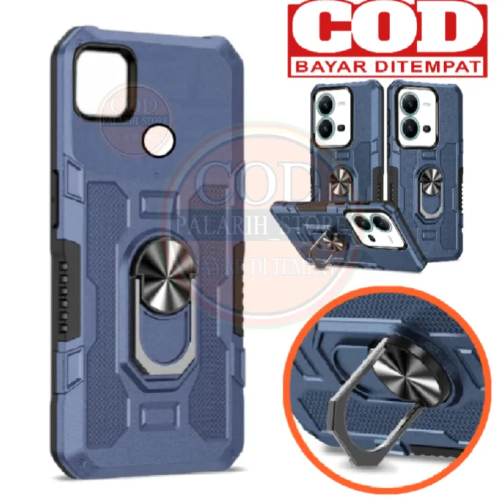 Casing Hp Standing Robot Hit Eye Ring Redmi 9c Kick Standing Casing Hp Robot Case Armor Casing 6812