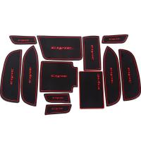 รถประตู Groove Pad รถ Gate Slot Mat ถ้วย Armrest Storage Pad สำหรับ Civic IX 2012 2013 2014 2015