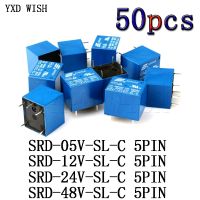 ✈ 50PCS/lot Relay SRD-05VDC-SL-C SRD-09VDC-SL-C SRD-12VDC-SL-C SRD-24VDC-SL-C 5V 9V 12V 24V 10A 250VAC 5PIN T73 Power Relays