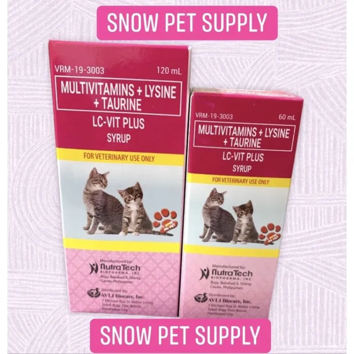 LC VIT PLUS MULTIVITAMINS CAT AND KITTEN SYRUP 120ml 60ml Lazada PH