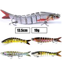 8-19g 9-segement Swimbait Pike Wobblers Crankbait Fishing Lure Multi Jointed Hard Bait Musky Sinking Isca Artificia