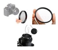 3 In 1 37 43 46 40.5 49 52 55 58 62 67 67 72 77มม. Uv ตัวกรองโพลาไรซ์ฝาครอบเลนส์สำหรับ Canon Nikon Sony Nx2000 Nx1100 Pentax Fuji