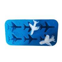 【✆New✆】 wangshas Blue 3d Jet Plane ซิลิโคน Fondant แม่พิมพ์ช็อกโกแลตน้ำแข็งก้อนแม่พิมพ์สำหรับลูกบอลน้ำแข็งเครื่องทำครีมเค้กเครื่องมือตกแต่ง