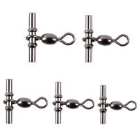 【CW】۞♕  70Pcs 3 Way Fishing Swivels Deep Drop rig Crimp sleeves Swivel connectors Tackle