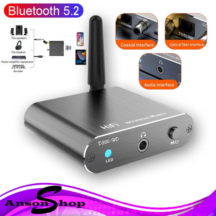D300HD Bluetooth 5.2 Audio Receiver Hifi Stereo Music CDQuality Sound
