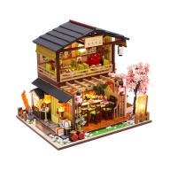Nhà Búp Bê tự lắp ráp bằng gỗ mô hình Nhà Hàng Nhật Bản thumbnail