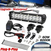 LED ไฟหน้าแถบแสงชุดจักรยานสกปรกอัพเกรด Plug-N-Play สำหรับฮอนด้า CRF230F CRF250F CRF450X110F อุปกรณ์มอเตอร์ไซค์