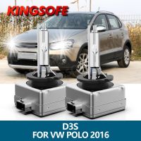 KINGSOFE HID D3S Headlights Car Bulb 2Pcs Xenon Auto Lights 12V 35W 6000K White Hight Low Beam For Volkswagen VW POLO 2016