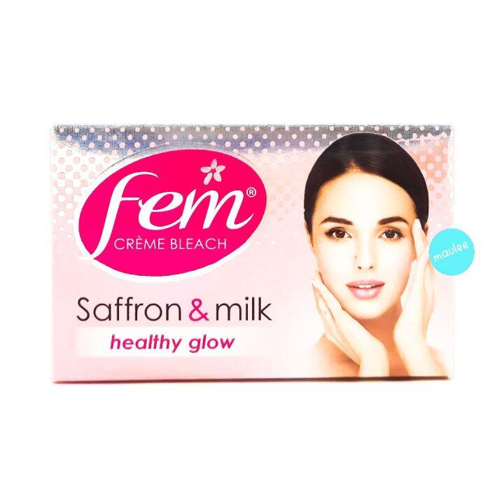 Fem Creme Bleach Saffron & Milk 314.4g Lazada