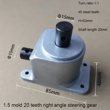 1:1 90° Reversing Angle Device Spiral Bevel Gearbox Reducer