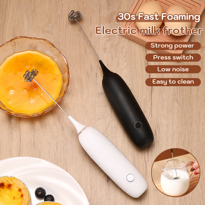 Egg Mixer Powerful Electric Milk Frother High-Speed Motor One-key Start  Handheld Egg Blender Coffee