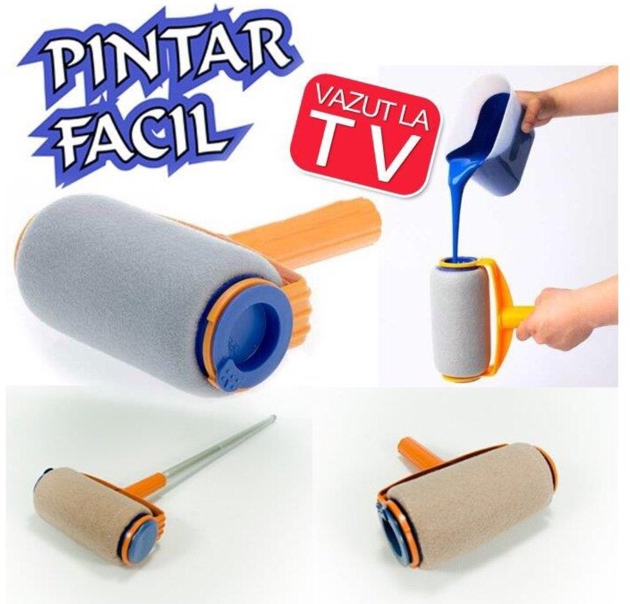 pintarfacil-ลูกกลิ้งทาสี-ไม่เลอะ-ไม่ต้องจุ่มแปลงทาสี-สีไม่หยุด-ไม่เลอะเทอะ-สะดวกและประหยัดเวลาทำงาน