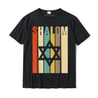 ผู้ชายคุณภาพสูง R สไตล์ Shalom ชาวยิวเสื้อยืด Star Of David Cotton Tees สำหรับผู้ชายยุโรป T เสื้อ Leisure Slim Fit