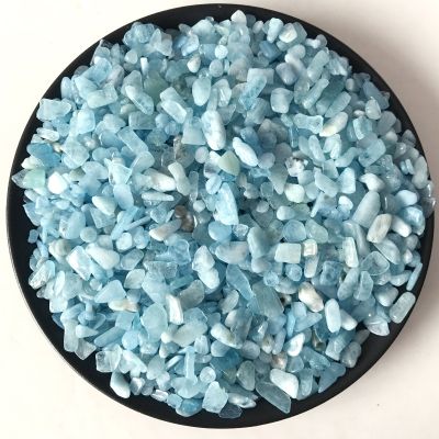 100g 8 12mm Natural Aquamarine Quartz Gravel Crystal Stone Rock Chips Specimen Lucky Natural Stones and Minerals