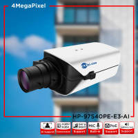 Hi-view กล้องวงจรปิด ระบบ IP Camera รุ่น HP-97S40PE-E3-AI ระยะไกลถึง 70-100 เมตร