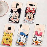 BY103 Minnie Pooth Mouse อ่อนนุ่ม โปร่งใส เคสโทรศัพท์ หรับ Samsung A34 M52 A04 M30S A23 M23 M53 M21 A54 M30 A40S A9 A14 A04S M33 Plus