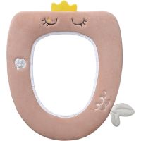 【LZ】 Bathroom Toilet Seat with Handle Closestool Washable Soft Winter Warmer Mat Pad Cushion O-shape