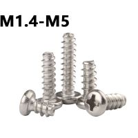 304 Round Head Flat Tail Self tapping M1.4 M1.7 M2 M2.2 M2.6 M3 M3.5 M4 M5 Cross Pan Head Self tapping Screw