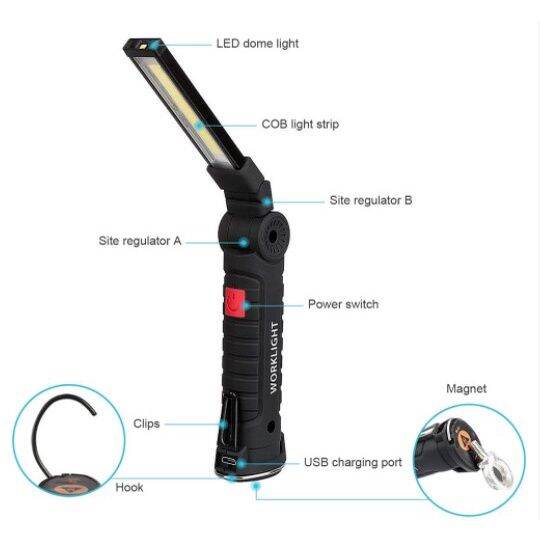 vickmiu-worklight-ไฟทำงาน-ไฟฉายพกพา-cob-led-1800mah-ชาร์จไฟ-usb-5โหมด-หัวแม่เหล็ก