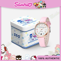 (33 มม.) แท้ 100% Hello Kitty นาฬิกาสำหรับเด็กผู้หญิงนาฬิกากันน้ำสำหรับผู้ใหญ่นาฬิกาควอตซ์นาฬิกาสุภาพสตรีนาฬิกาวันเกิดของขวัญ 2081