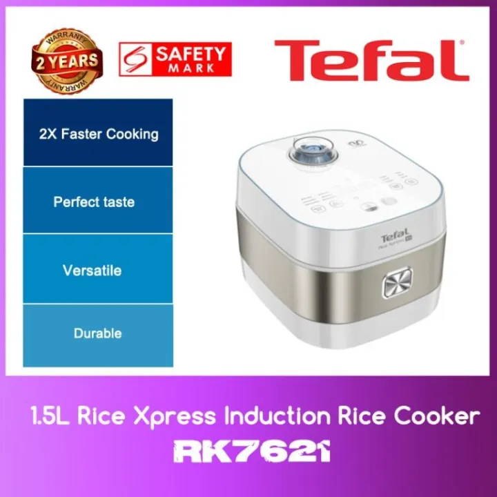Tefal RK7621 1.5L Rice Xpress Induction Rice Cooker WITH 2 YEARS