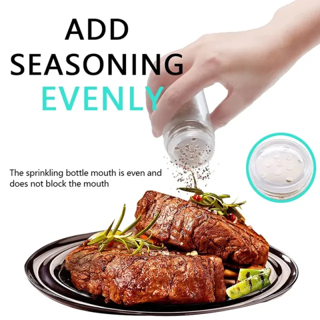 18 IN 1 Rotating Spice Tower Rack Glass Bottle Organiser Salt Storage Jar Condiment Canister Kitchen Tools