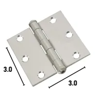 Wood Door 5 inch 2.5/3mm Exquisitely Designed Durable Stainless Steel Free Slot Bearing Thickened Mute Sub-Door Hinge Color: 5 inch 2.5 