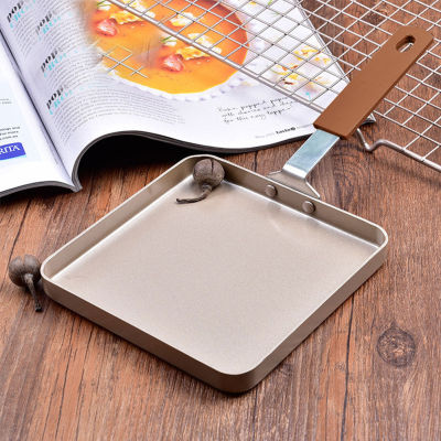 Multifunctional Square Frying Pan Carbon Steel Home Kitchen Practical Melaleuca Cake Heat Evenly Cookware Non Stick Easy Clean