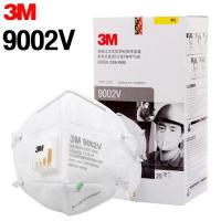 3M 9002V P1 PM2.5 (25ชิ้น) หน้ากากป้องกันฝุ่นละออง ชนิดสายคาดศีรษะ Dust Mist Mask ( มีวาล์ว เหมือน 9001V ) ใส่สบายไม่รัดหู