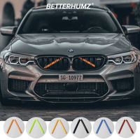 BETTERHUMZ Car Front Grille Trim Strip For BMW F20 F22 F25 F26 F30 F32 F44 G20 G30 F07 F10 X1 F48 G11 M Sport Grill Accessories