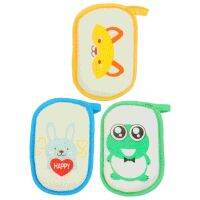 【CC】☈  3 Pcs Baby Cotton Esponjas Para El Cuerpo Infant Toddler Scrubber Supply Child