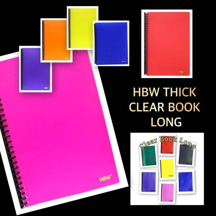 THICK CLEAR BOOK LONG 20 leaves per piece | Lazada PH