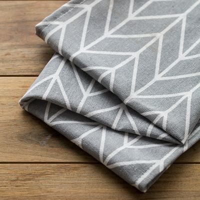 【LZ】✜♨  Decorative Europe Style Geometric cotton linen napkin home textile table napkins cloth napkin hotel restaurant tea towel