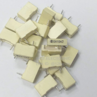 Capacitor 0.1UF 100V 104=100NF ขาห่าง8mm. สีเหลืองซีด Capacitor ตัวเก็บประจุ C โพลี่ ของใหม่แท้จากเยอรมัน คาปาซิเตอร์ ตัวเก็บประจุ อะไหล่อิเล็กทรอนิกส์