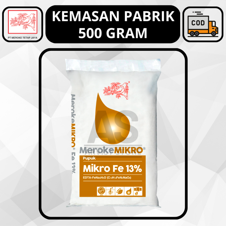 Pupuk Meroke Mikro Fe Edta Gram Kemasan Pabrik Hidroponik Lazada Indonesia