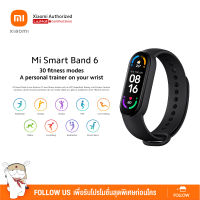 Xiaomi Mi Smart Band 6 Global Ver. นาฬิกาอัจฉริยะ จอ AMOLED ขนาด1.56" กันน้ำ ใช้งานนาน 14 วัน | ประกันศูนย์ไทย 1 ปี