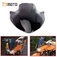 กระจกรถมอเตอร์ไซค์1000 03-06กระจกบังลมสองชั้นสำหรับ Kawasaki Z1000 2003 2004 2005 2006 Gratis Ongkir