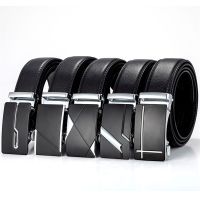 140-160cm Automatic Buckle Man Belt Genuine Leather Designer Fashion For Luxurious Cowhide High Quality Belt For Man