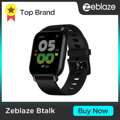ZZOOI Zeblaze Btalk Voice Calling Smart Watch Health and Fitness Smartwatch 1.86 inch Lager Color Display Women Men Watch