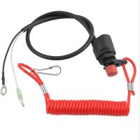 Boat Outboard Engine Motor Lanyard Kill Urgent Stop Switch Safety Tether Lanyard Fits for Marine ATV Boat Bike Universal