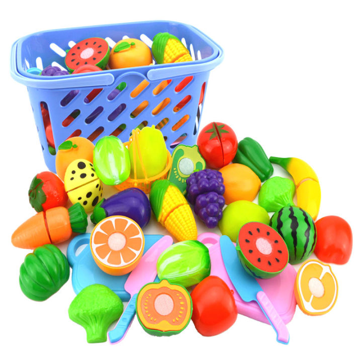 เล่นพลาสติกอาหารของเล่นตัดผลไม้อาหารผักเล่นของเล่นเด็กสำหรับเด็กของเล่นเพื่อการศึกษา