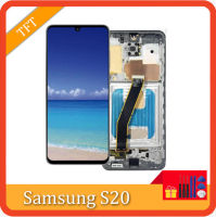 ชุดประกอบดิจิไทเซอร์หน้าจอสัมผัสหน้าจอ TFT G980U G980 S20จอ LCD สำหรับ Samsung Galaxy S20ผ่านการทดสอบแล้ว