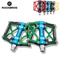 hyfvbujh∏  ROCKBROS Hollow-carved Pedals Aluminum Anti-slip MTB Road Accessories