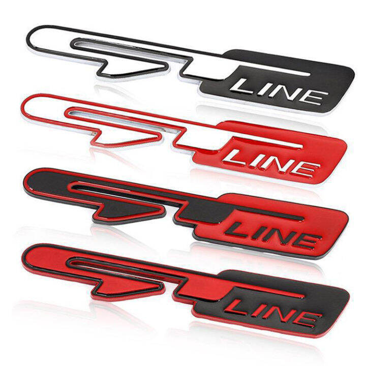 KIA GT LINE Emblems Metal Sticker Car Styling GT-Line Car Badge Side ...