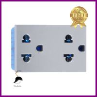 เต้ารับคู่ 3 ขา SIEMENS 5UB9852-7PB02 สีเงินDOUBLE SOCKET SIEMENS 5UB9852-7PB02 3-PIN SILVER **สามารถออกใบกำกับภาษีได้ค่ะ**