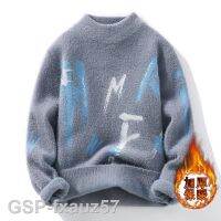 Hot11ใหม่2023แฟชั่นของผู้ชาย Sweater79สูงเพิ่มกำมะหยี่หนาอบอุ่นขนาดใหญ่