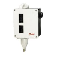 สวิตช์ความดัน Pressure Switch ยี่ห้อ Danfoss รุ่น RT1 ช่วงการควบคุม 0.8-5 bar. แบบ Automatic