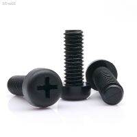 10/20/50pcs M2 M2.5 M3 M4 M5 M6 Diameter 2 2.5 3 4 5 6mm Black Nylon Plastic Insulated Cross Phillips Pan Round Head Bolt Screw