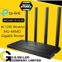 พร้อมส่ง โปรโมชั่น TP-Link Archer C6 Ver:3.20 ประกันศูนย์LIFETIME SYNNEX AC1200 Wireless MU-MIMO Gigabit Router รองรับโหมด Access Point ส่งทั่วประเทศ อุปกรณ์ เรา เตอร์ เรา เตอร์ ใส่ ซิ ม เรา เตอร์ wifi เร้า เตอร์ 5g